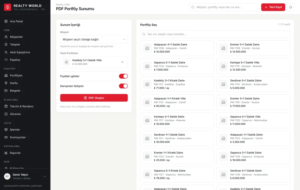 Pdf Portfoy Sunumu